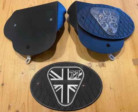 Custom Triumph Modern Classic motorcycle with Lord Motor Customs accessories