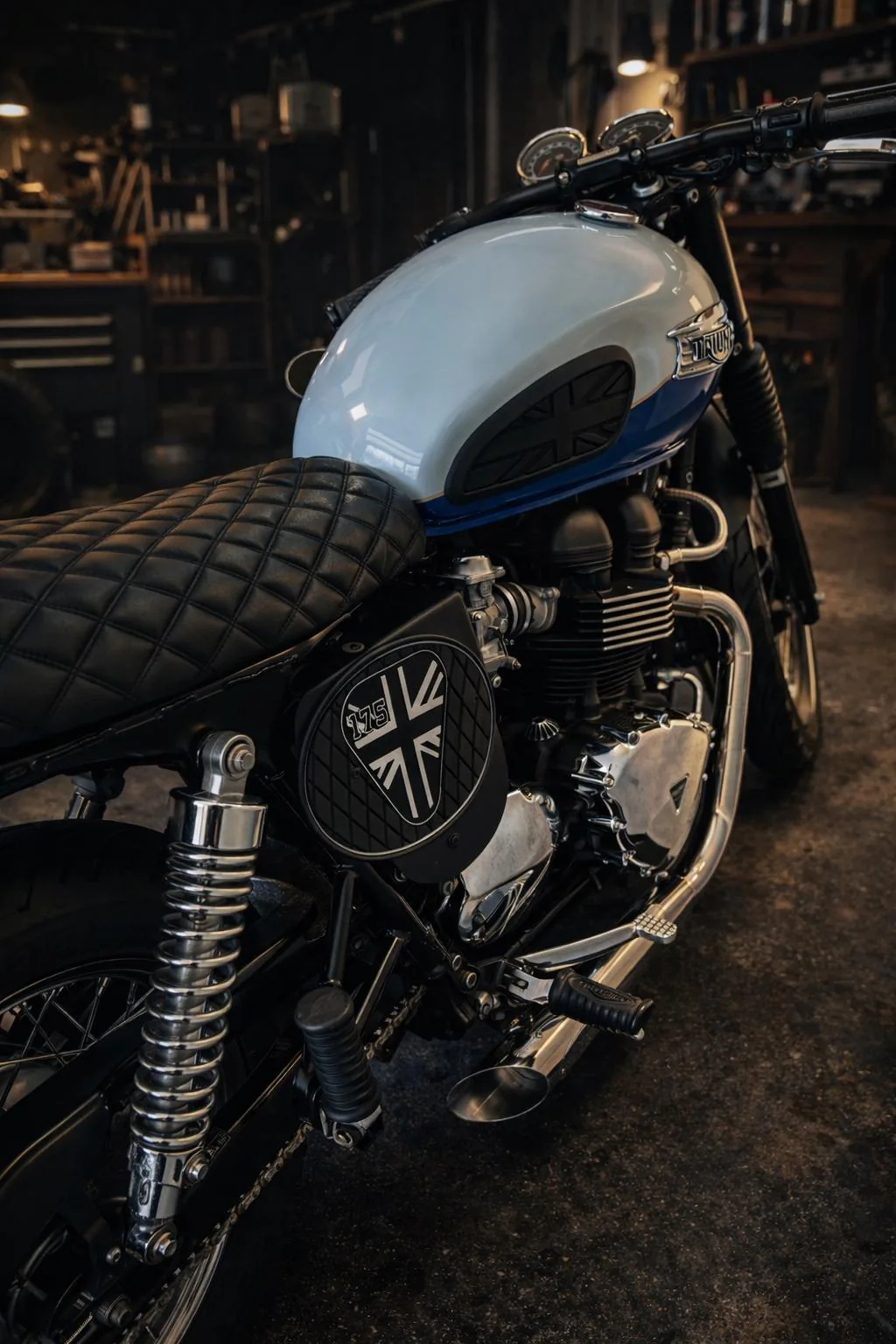 Triumph Bonneville — Detalle trasero