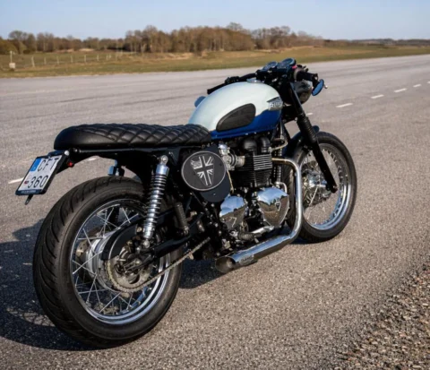 Triumph Bonneville — Rear Three-Quarter
