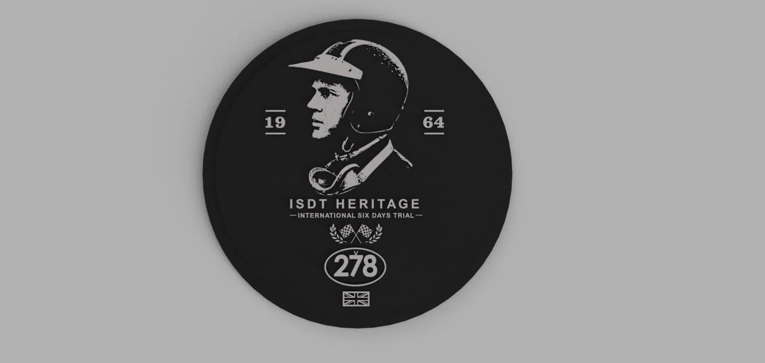 Emblema de moto personalizado — Detalle gráfico
