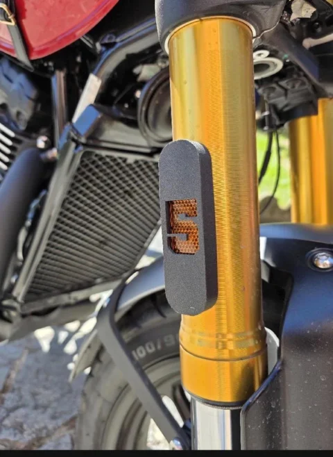 Fork Reflector Covers — Installed